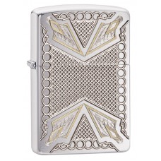 Зажигалка ZIPPO Armor™ с покрытием Brushed Chrome