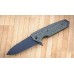 Нож складной EX-02 Tanto Flipper, Black/Green G-Mascus® G10 Handle, Black Blade 9.52 см.