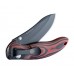 Нож складной EX-04 Black Upswept Blade, Black/Gray/Red Lava G-Mascus® G10 Handle 10.16 см.