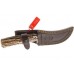 Нож с фиксированным клинком, с чехлом Stag Handle 10.0 см.