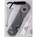 Нож складной Large Sebenza 21 Unique Graphics Carnelian Cabochon, Revers Silver Contrast