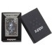 Зажигалка ZIPPO Armor® Череп с покрытием Black Ice®, латунь/сталь, чёрная, глянцевая, 36x12x56 мм