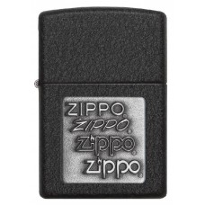 Зажигалка ZIPPO Classic с покрытием Black Crackle™, латунь/сталь, чёрная, матовая, 36x12x56 мм