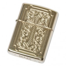 Зажигалка ZIPPO Armor™ с покрытием High Polish Brass, латунь/сталь, золотистая, 36x12x56 мм