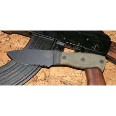 Нож с фиксированным клинком Ontario "Afhgan - Black Micarta"