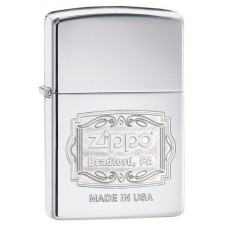 Зажигалка ZIPPO Classic с покрытием High Polish Chrome, латунь/сталь, серебро, 36x12x56 мм