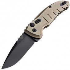 Автоматический складной нож A01-Microswitch, Black Drop Point Blade, Flat Dark Earth Aluminum Handle