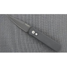 Автоматический складной нож Godson™ Solid Black Handle, Black Blade