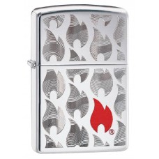 Зажигалка ZIPPO Classic с покрытием High Polish Chrome, латунь и сталь, серебристая, 36x12x56 мм