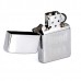 Зажигалка ZIPPO Good Luck Brushed Chrome, латунь с никеле-хром.покрыт., серебр., матов., 36х56х12 мм