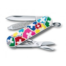 Нож перочинный Victorinox Classic VX Colors 0.6223.841 58мм 7 функций дизайн Цвета Victorinox