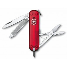 Нож перочинный Victorinox Signature Ruby 0.6225.T 58мм 7 функций полупрозрачный красный