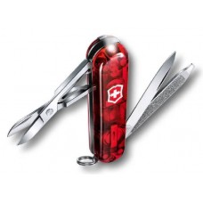 Нож перочинный Victorinox SwissLite Ruby 0.6228.T 58мм 7 функций полупрозрачный красный