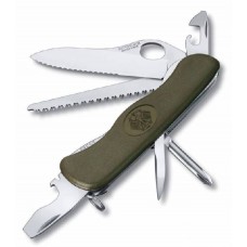 Нож перочинный Victorinox Military 0.8461.MW4DE c фиксатором лезвия 10 функций зеленый