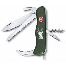 Нож перочинный Victorinox Hunter 0.8873.4 с фиксатором лезвия 13 функций зеленый