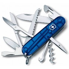 Нож перочинный Victorinox Huntsman 1.3713.T2 91мм 15 функций полупрозрачный синий