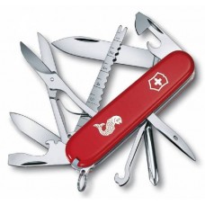 Нож перочинный Victorinox Fisherman 1.4733.72 91мм 17 функций красный с логотипом рыба