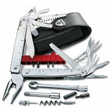 Мультитул Victorinox SwissTool Plus 3.0339.L 40 функций в кожаном чехле