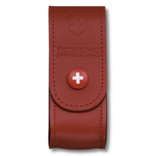 Чехол Victorinox 4.0520.1B1 кожаный для ножей 91мм 2-4 уровня в блистере красный