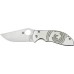 Нож складной Foundry Spyderco 160P, сталь Carpenter CTS™ - XHP Micro-Melt® Alloy Satin Plain, рукоять нержавеющая сталь