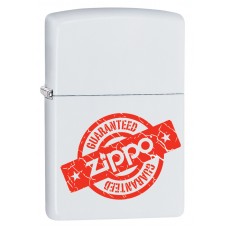 Зажигалка ZIPPO Zippo Guaranteed с покрытием White Matte