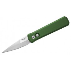 Автоматический складной нож Godson™, Satin Finish 154CM Blade, Green Aluminum Handle