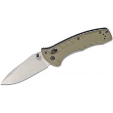 Нож складной Benchmade Turret, Satin Finish S30V Blade, OD Green G-10 Handle