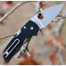 Нож складной Lil' Native - Spyderco 230GS, сталь Crucible CPM® S30V™ Satin Serrated, рукоять стеклотекстолит G10, чёрный