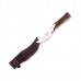 Нож с фиксированным клинком, с чехлом Stag Handle 10.0 см.