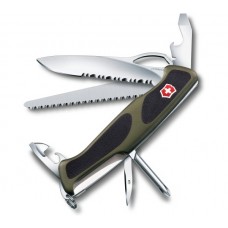 Нож перочинный Victorinox RangerGrip 178 0.9663.MWC4 130мм 12 функций чёрно-зеленый