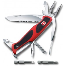 Нож перочинный Victorinox RangerGrip 174 Handyman 0.9728.WC 130мм 17 функций красно-чёрный