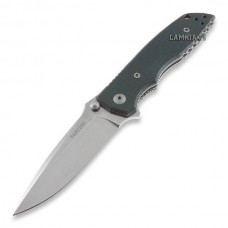 Нож складной HB01 Large, Dark Green Handle, Stonewashed Crucible CPM® S30V™, William (Bill) Harsey Design 10.5 см.