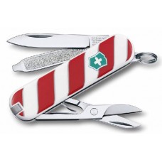 Нож перочинный Victorinox Classic 0.6223 Леденец (0.6223.L1405) белый/коричневый 7 функций пластик