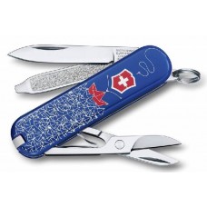 Нож перочинный Victorinox Classic 0.6223 Моряк (0.6223.L1409) синий/красный 7 функций пластик/стал