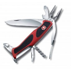 Нож перочинный Victorinox RangerGrip 74 (0.9723.CB1) красный 14 функций блистер сталь/пластик