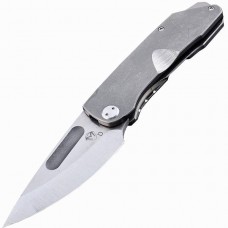 Нож складной Medford General, Satin Finish D2 steel, Tumbled Titanium Handle