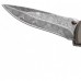 Нож складной Leopard Damascus II - Boker 111054DAM, дамасская сталь Plain, рукоять анодированный алюминий/дерево, коричневый