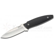 Нож с фиксированным клинком Lucas Burnley Design Aux™ EDC Fixed, Satin Blade, Black GRN Handles, Black GRN Sheath