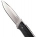 Нож с фиксированным клинком Lucas Burnley Design Aux™ EDC Fixed, Satin Blade, Black GRN Handles, Black GRN Sheath