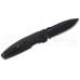 Складной нож Lucas Burnley Design Aux™ Folder, Black Serrated Spear Point Blade, Black GRN Handles