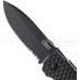 Складной нож Lucas Burnley Design Aux™ Folder, Black Serrated Spear Point Blade, Black GRN Handles