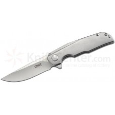 Складной нож Liong Mah’s Design Remedy™ IKBS® Flipper, Satin Finish Blade, Stainless Steel Handle