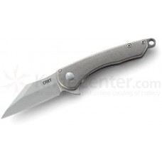 Складной нож Robert Carter Design Jettison™ Compact Flipper, Satin Finish Blade, Tumbled Finish Titanium Handle