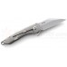 Складной нож Robert Carter Design Jettison™ Compact Flipper, Satin Finish Blade, Tumbled Finish Titanium Handle