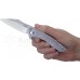 Складной нож Robert Carter Design Jettison™ Flipper, Satin Finish Blade, Tumbled Finish Stainless Steel Handle