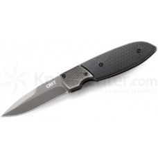 Складной нож Russ Kommer Design Fulcrum™ 2 Compact, Titanium Nitride Coated Blade, Black GRN Handle