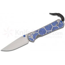 Нож складной Chris Reeve Large Sebenza 21 Blue Hex CGG Folding Knife