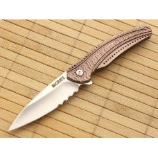 Складной нож Ripple Combo Edge, Bronze Coating Stainless Steel Handle (IKBS® Flipper)