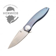 Складной нож Kizer S.L.T BLUE, сталь CPM-S35VN, рукоять титан