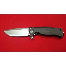 Нож складной SR-11 Ball-Bearing Flipper, Black Solid® Aluminum Handle, Satin Finish Sleipner Stainless Steel